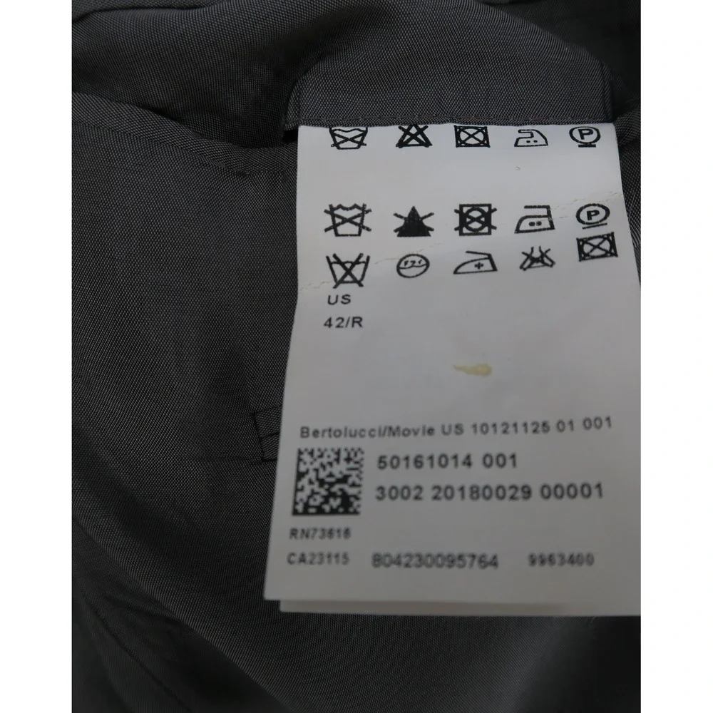 Hugo Boss Bertolucci Movie Mens 42R Black 2 Button Blazer Suit Jacket 50161014